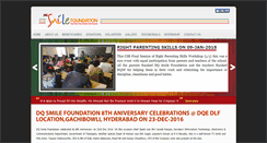 Desktop Screenshot of dqsmilefoundation.org