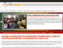 Tablet Screenshot of dqsmilefoundation.org